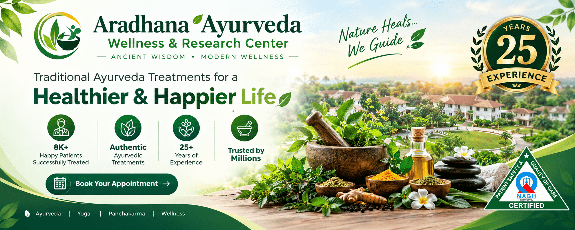 Aradhana Ayurveda Wellness Banner